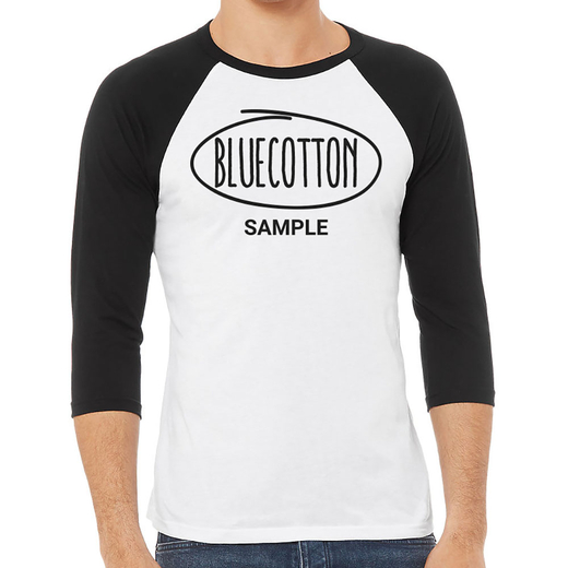 Sample image of 3200 Bella + Canvas Unisex Three-Quarter Sleeve Baseball T-Shirt
